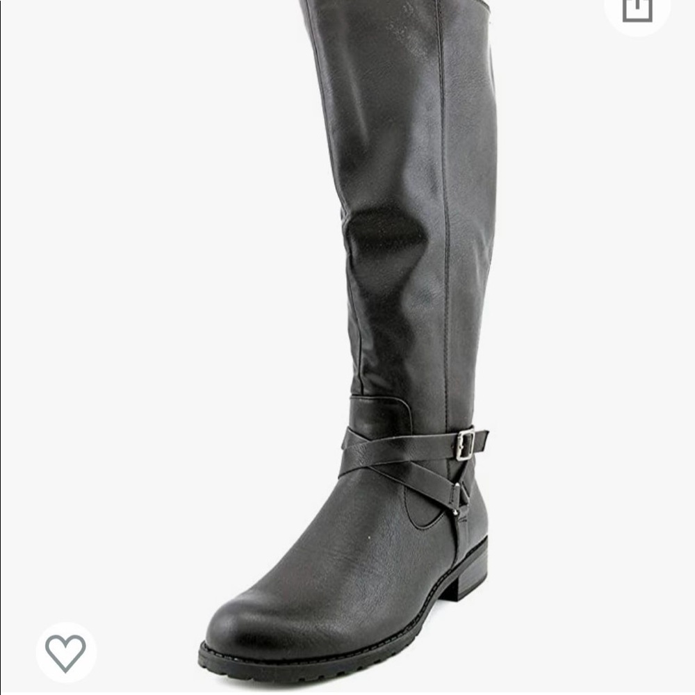 Style & Co. Brigyte Wide Calf Women US 8 Black Knee High Boot